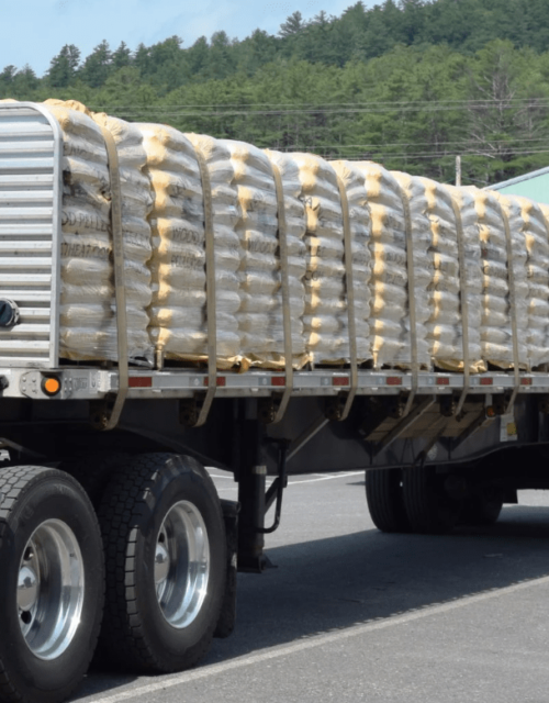 24 tons wood pellet fuel bulk delivery