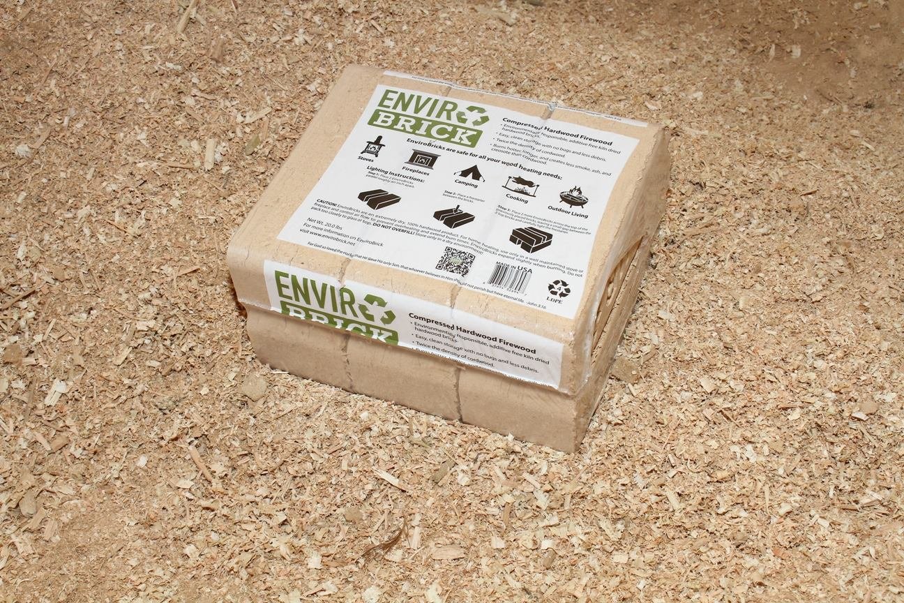 EnviroBrick Compressed Hardwood Firewood Bricks