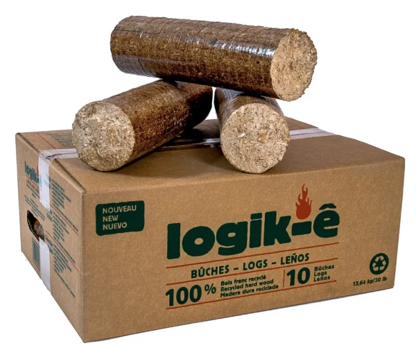 Logik-e Logs Premium Compressed Hardwood Heating Logs Energy Logs Plus ...