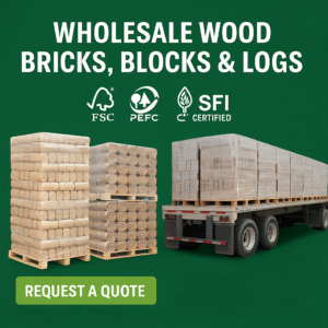 Wholesale Wood Bricks, Blocks & Logs