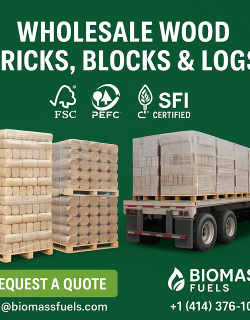Wholesale Wood Bricks, Blocks & Logs