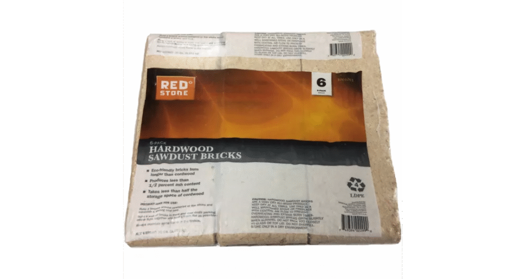 RedStone Hardwood Sawdust Fire Bricks – 20 Lb 6-Pack Full Pallet ...