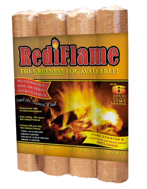 RediFlame 9 lb. 4-Pack Wood Logs